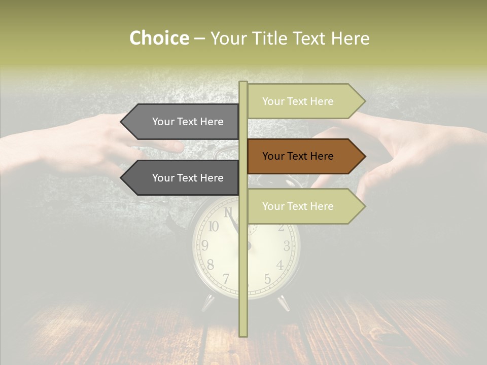 Anxiety Concepts Past PowerPoint Template