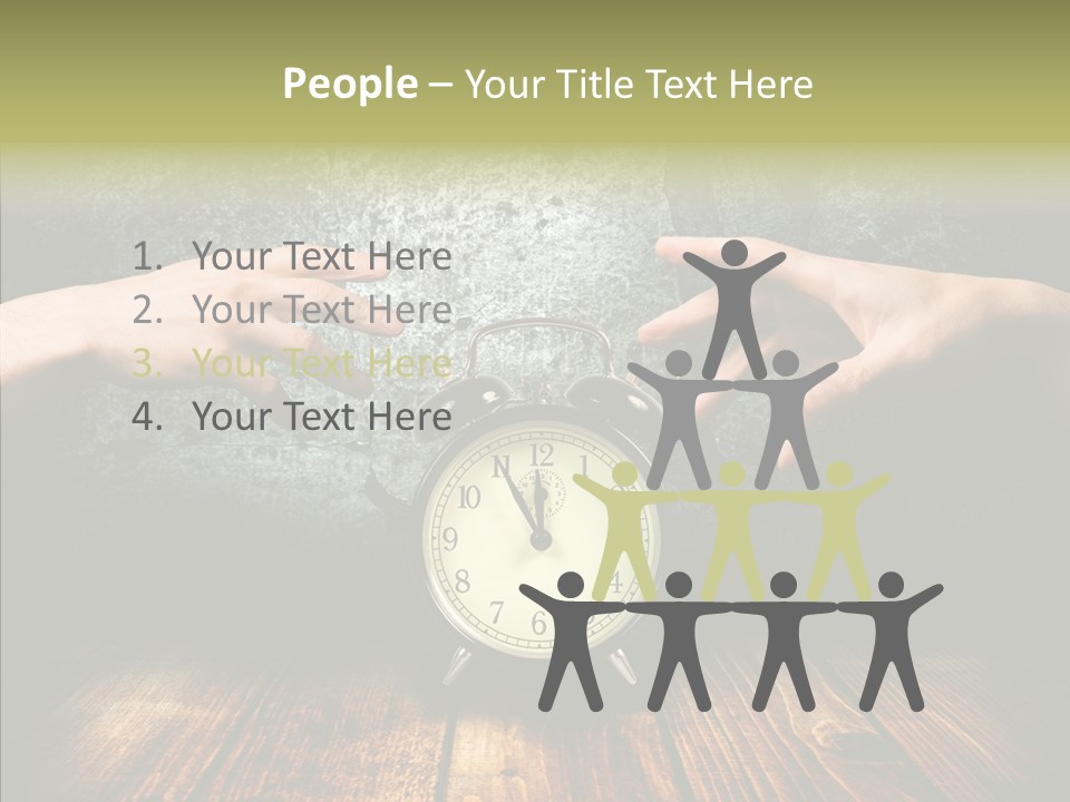 Anxiety Concepts Past PowerPoint Template