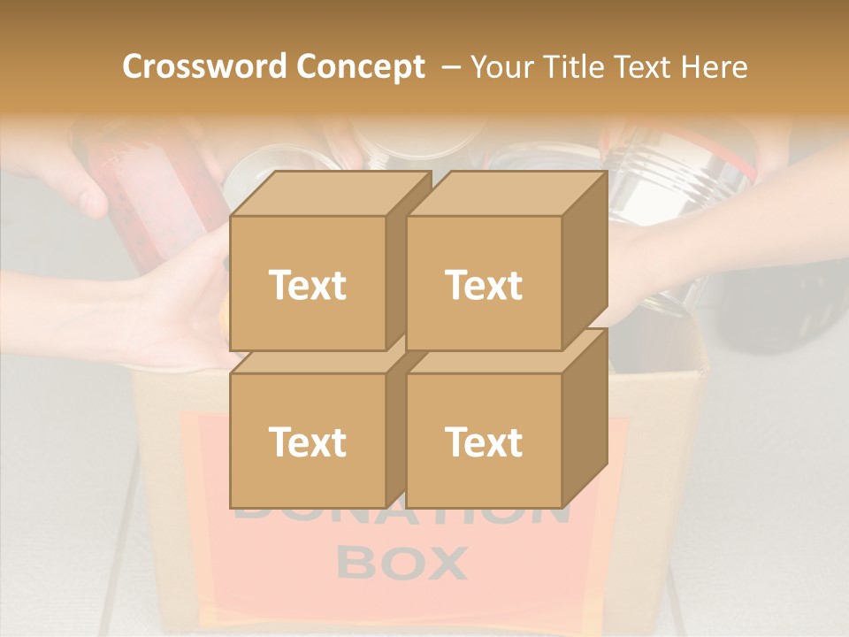 Human Give Donate PowerPoint Template