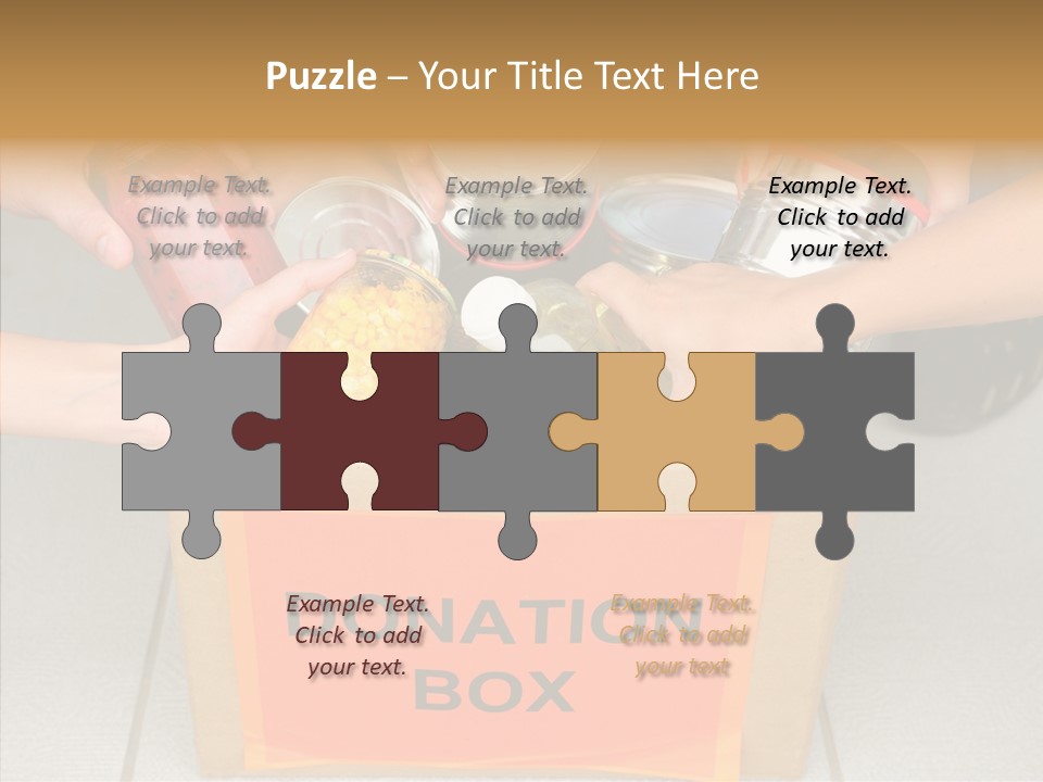 Human Give Donate PowerPoint Template