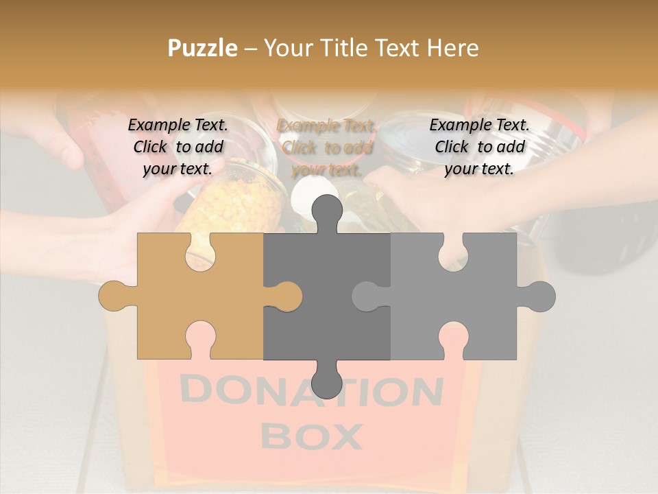 Human Give Donate PowerPoint Template