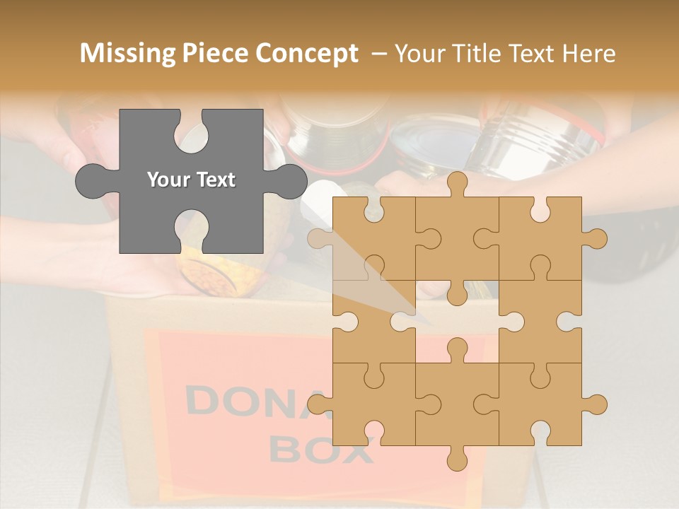 Human Give Donate PowerPoint Template