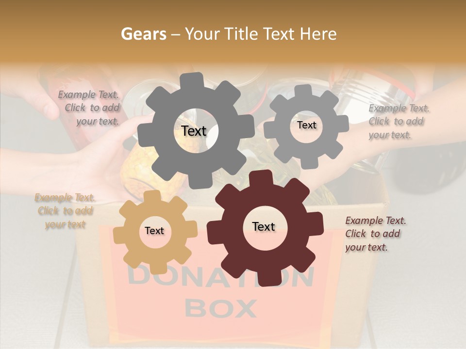 Human Give Donate PowerPoint Template