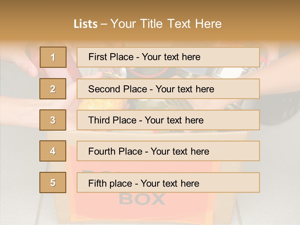 Human Give Donate PowerPoint Template