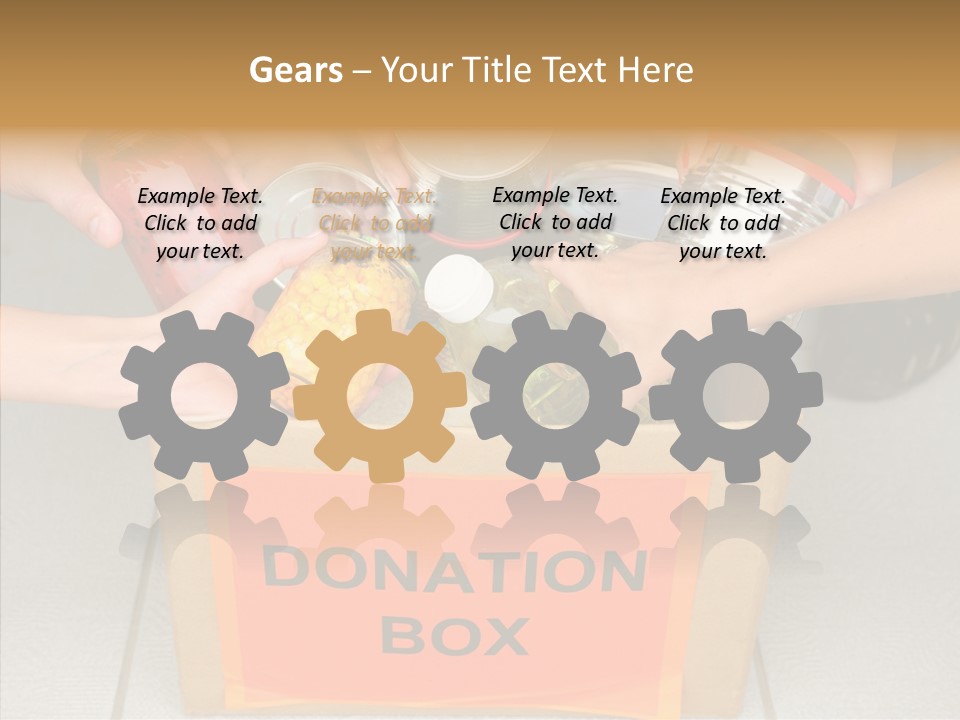 Human Give Donate PowerPoint Template