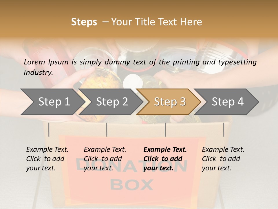 Human Give Donate PowerPoint Template