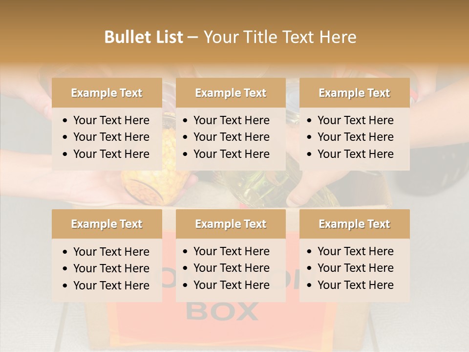 Human Give Donate PowerPoint Template