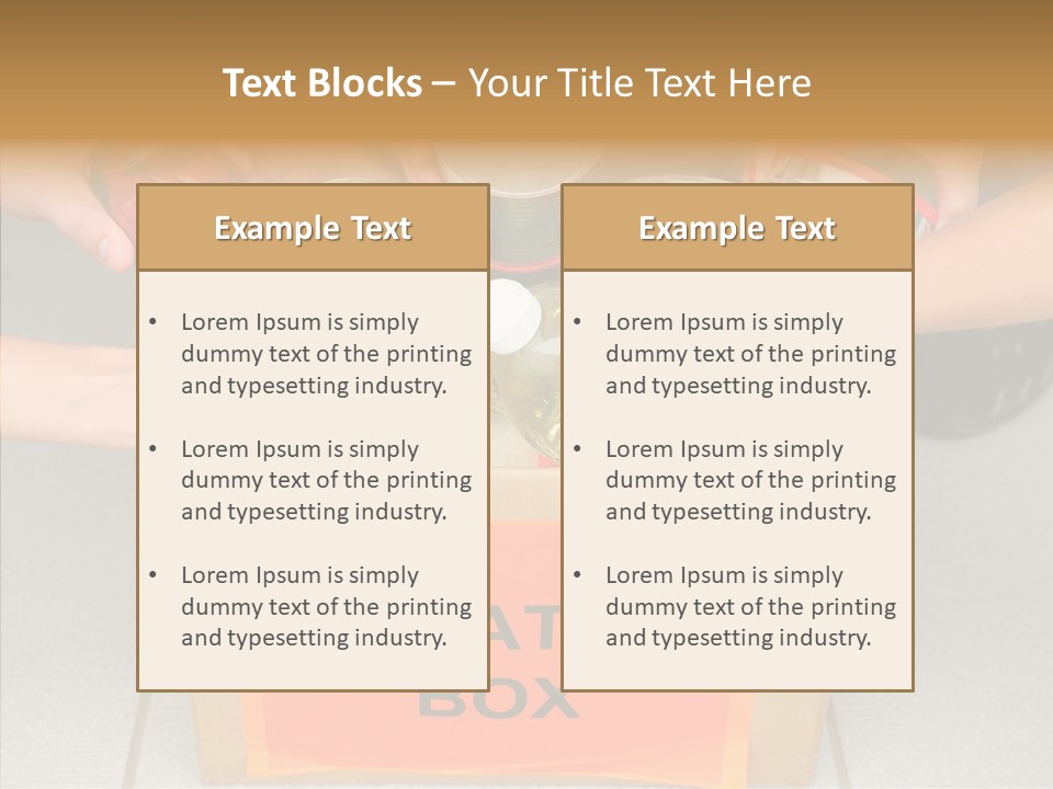 Human Give Donate PowerPoint Template