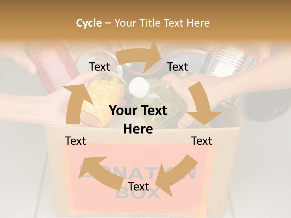 Human Give Donate PowerPoint Template