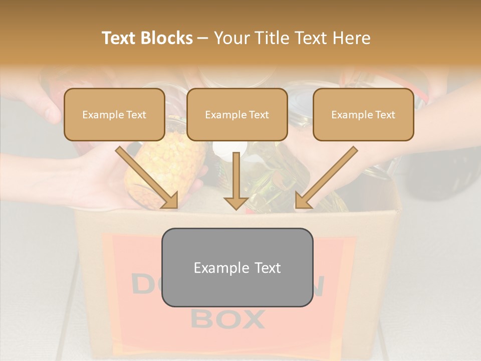 Human Give Donate PowerPoint Template