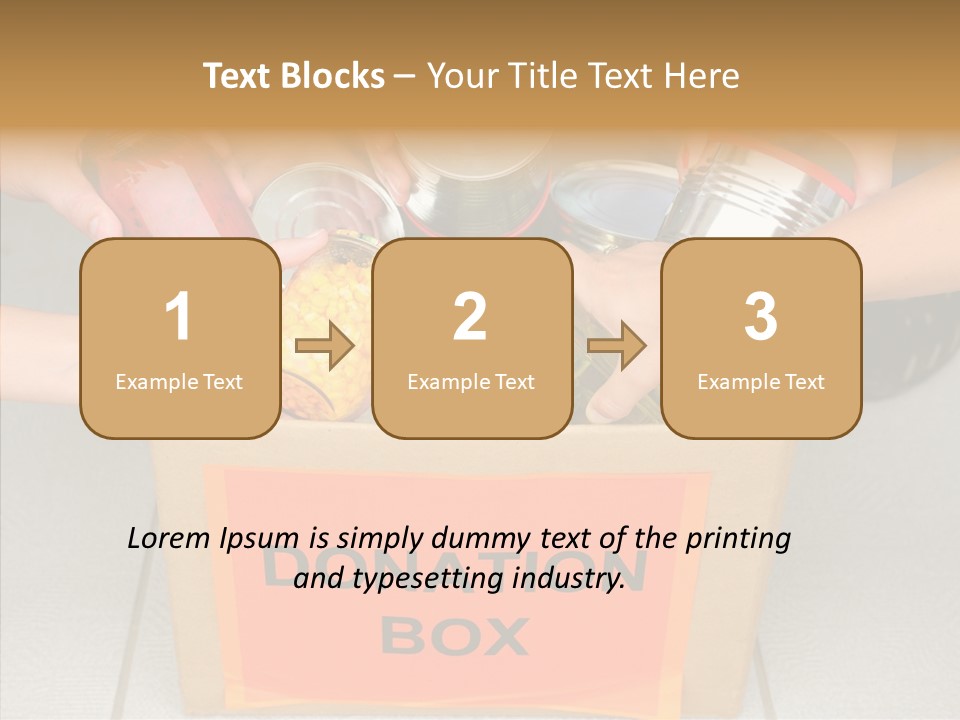 Human Give Donate PowerPoint Template
