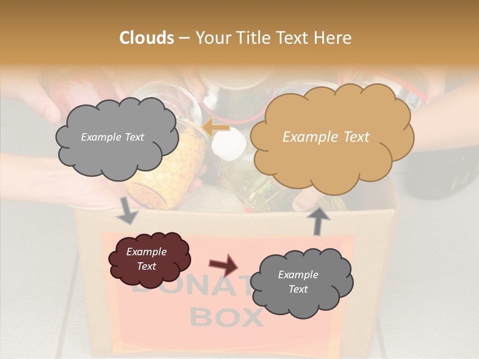Human Give Donate PowerPoint Template