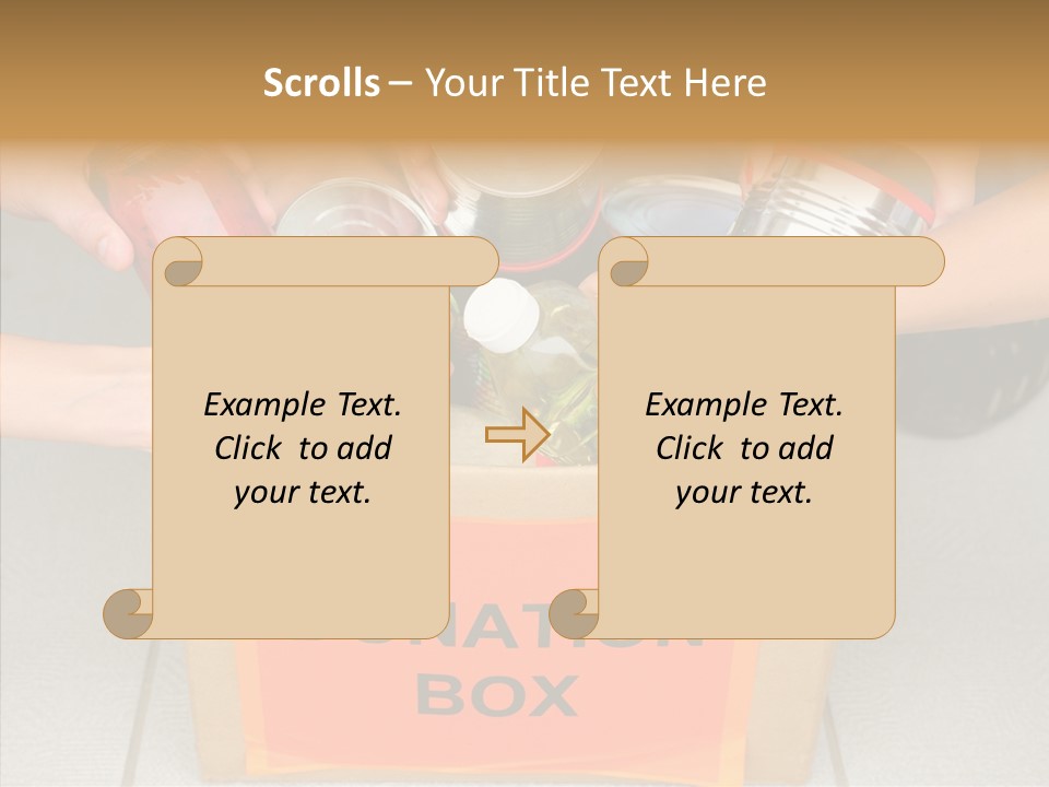 Human Give Donate PowerPoint Template