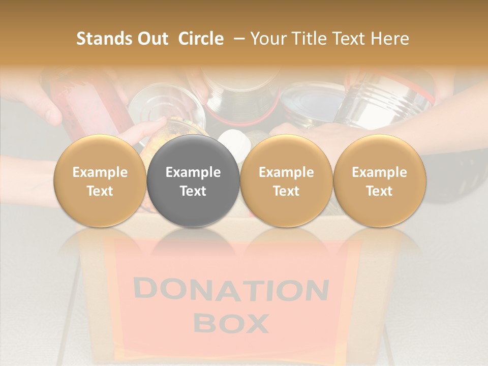 Human Give Donate PowerPoint Template