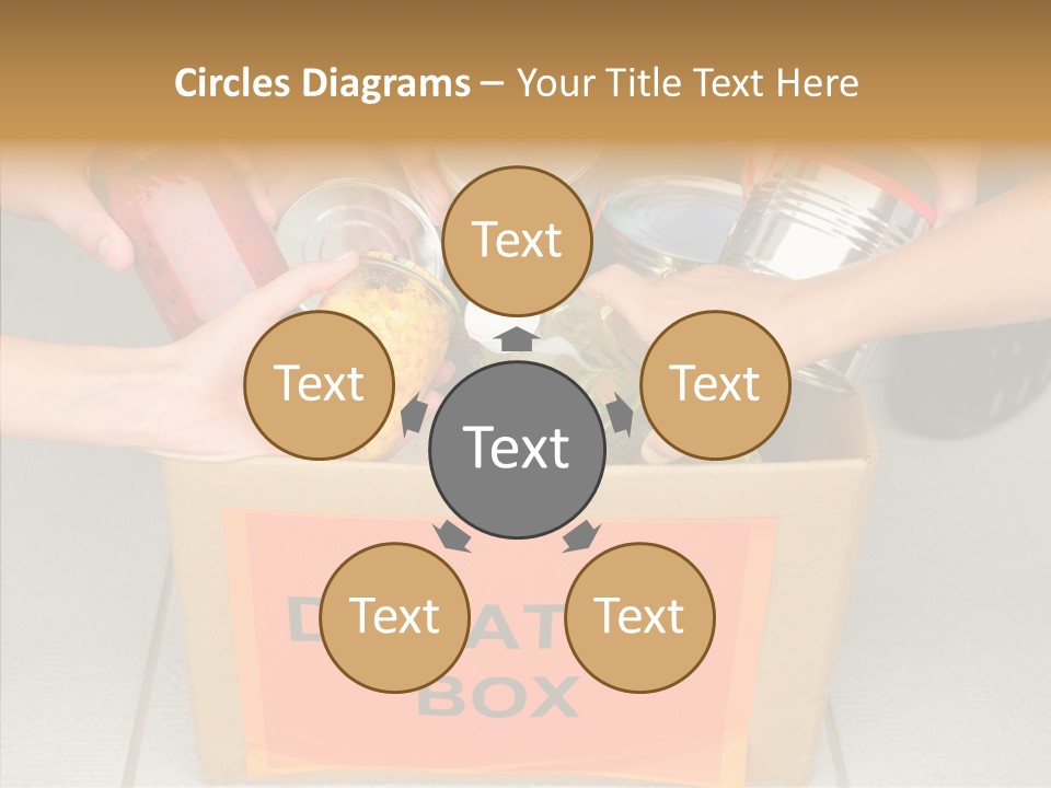 Human Give Donate PowerPoint Template