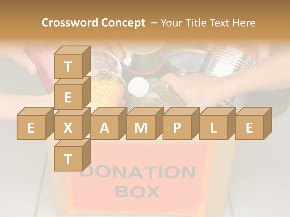 Human Give Donate PowerPoint Template