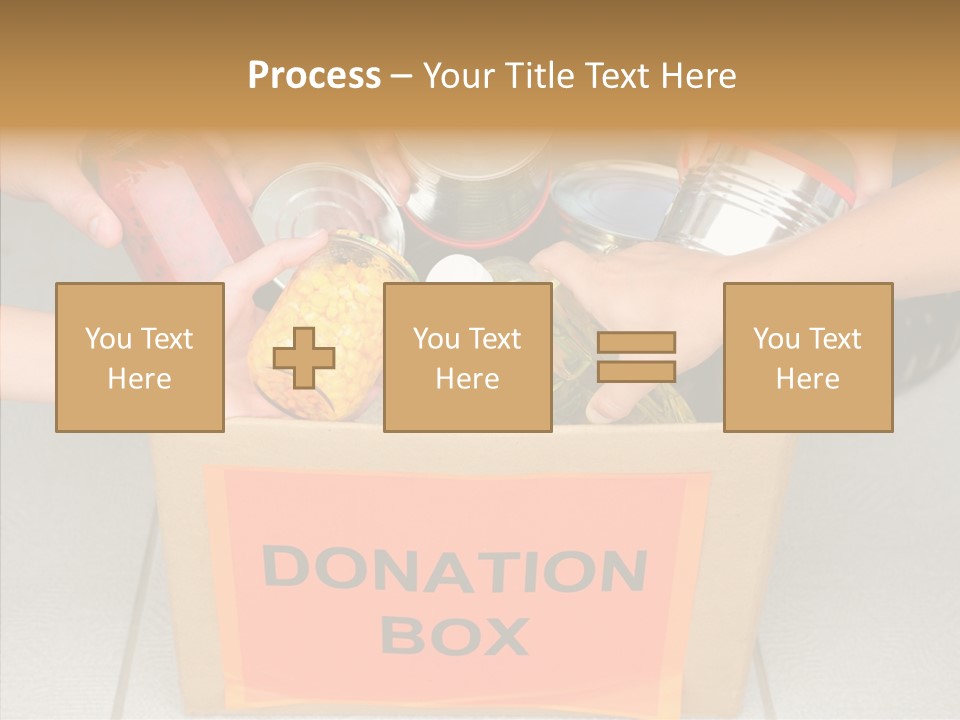 Human Give Donate PowerPoint Template