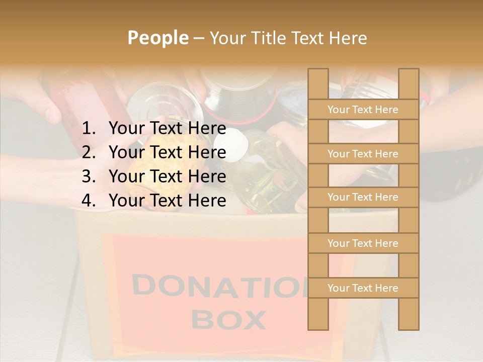 Human Give Donate PowerPoint Template