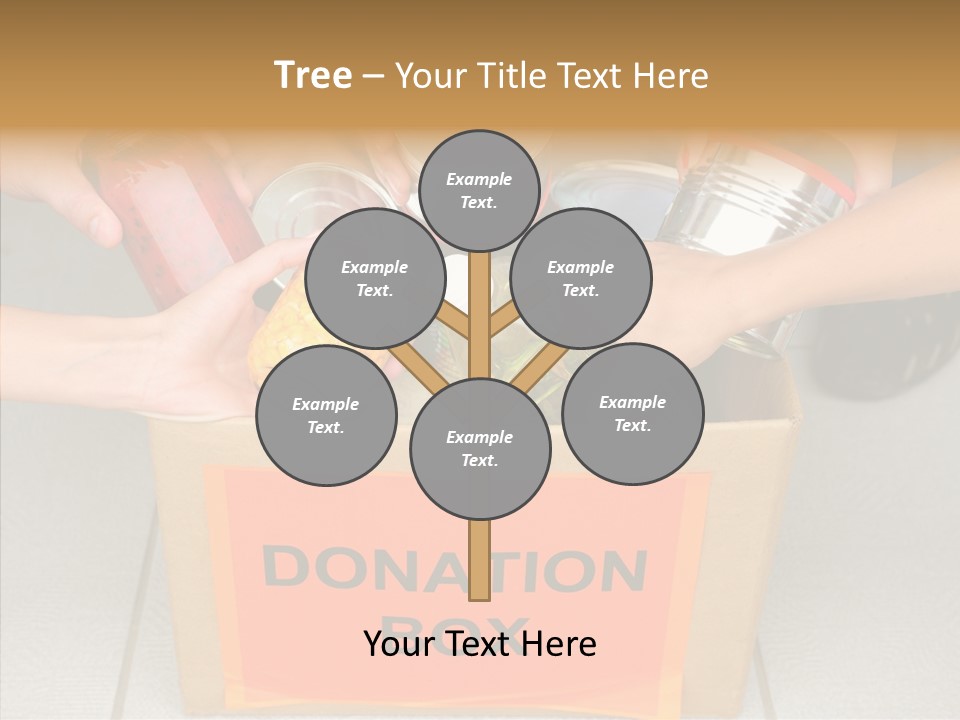 Human Give Donate PowerPoint Template