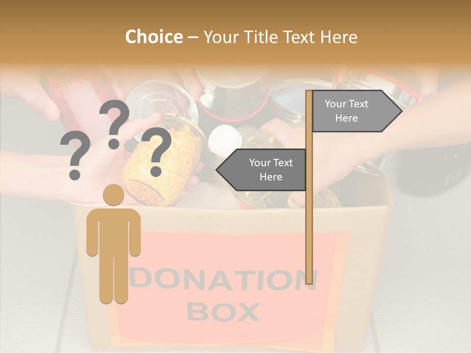 Human Give Donate PowerPoint Template