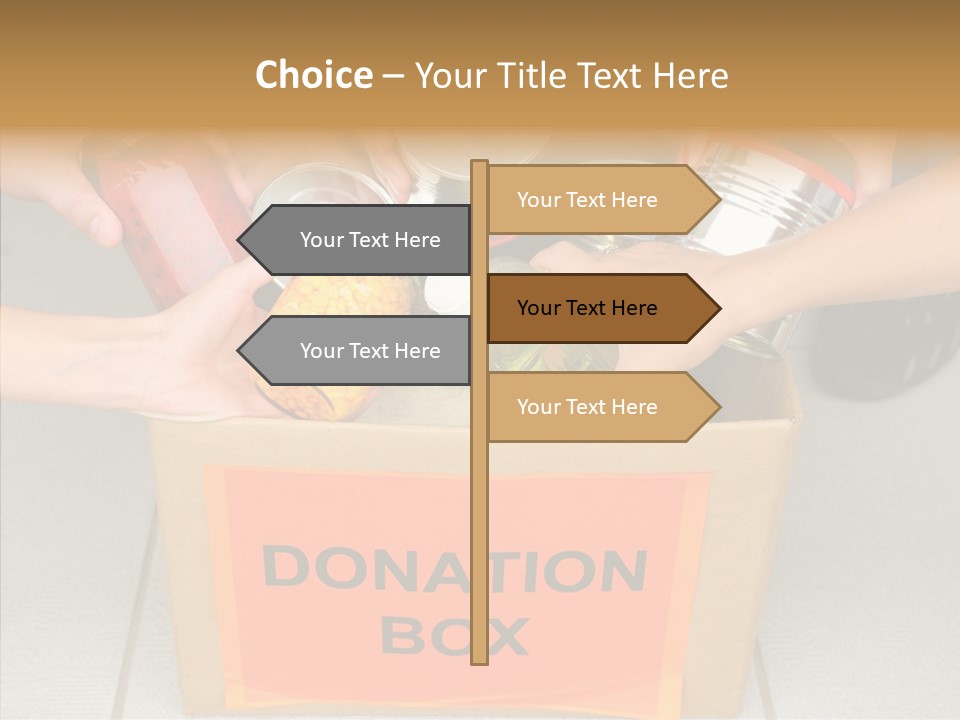 Human Give Donate PowerPoint Template