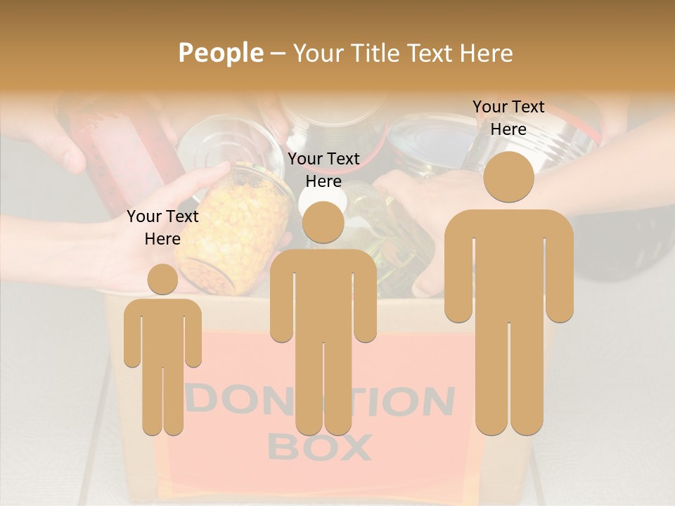Human Give Donate PowerPoint Template