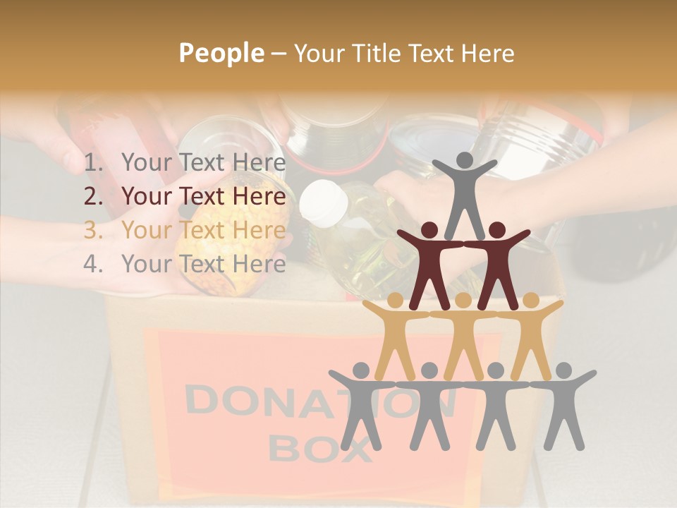 Human Give Donate PowerPoint Template