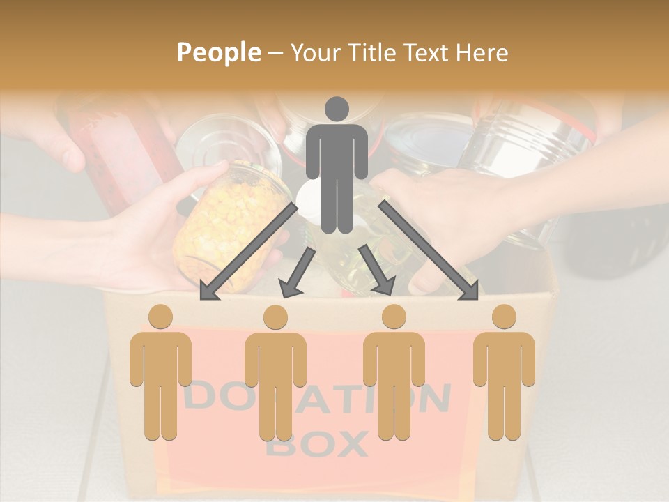 Human Give Donate PowerPoint Template