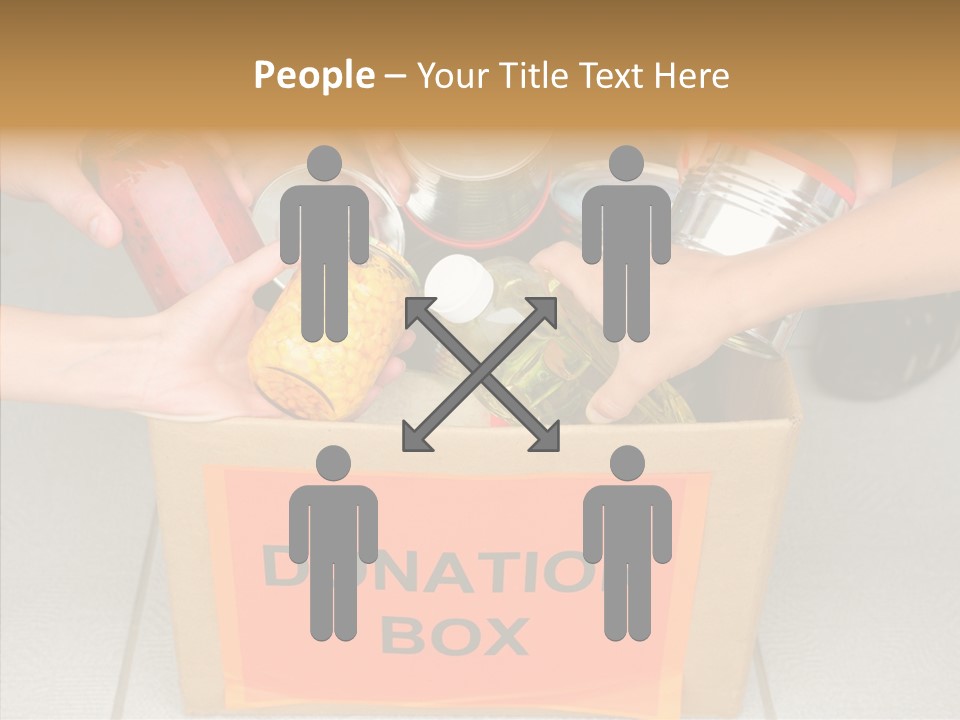 Human Give Donate PowerPoint Template