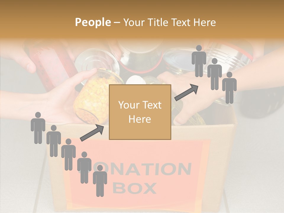 Human Give Donate PowerPoint Template
