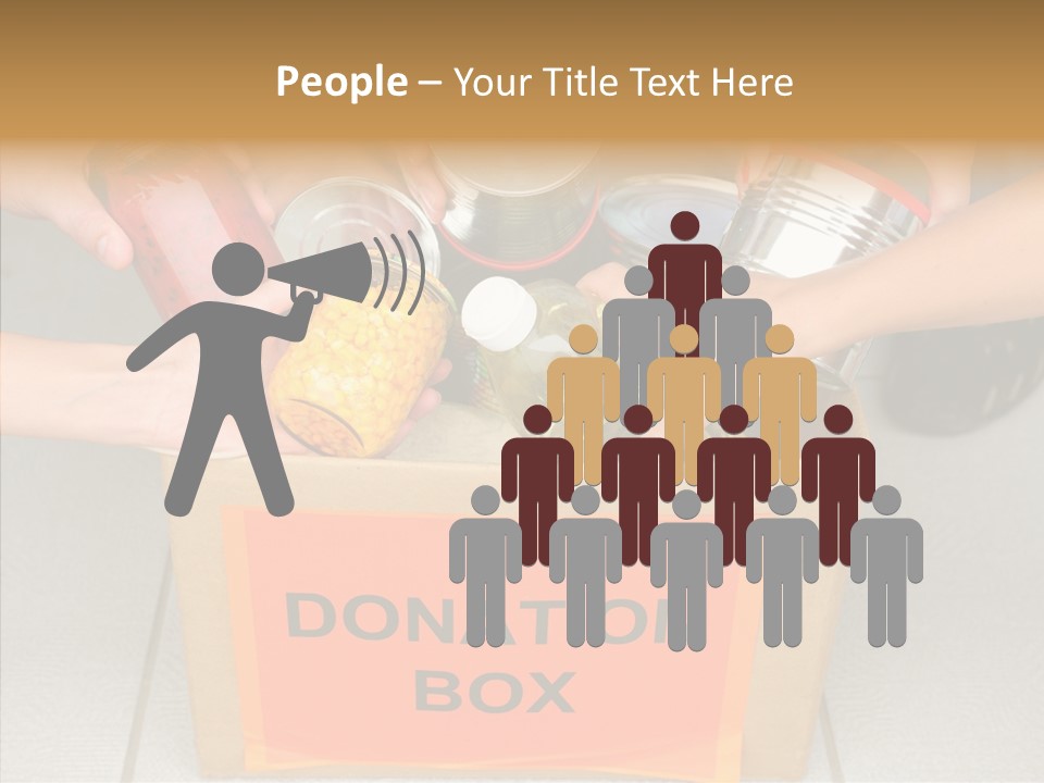 Human Give Donate PowerPoint Template