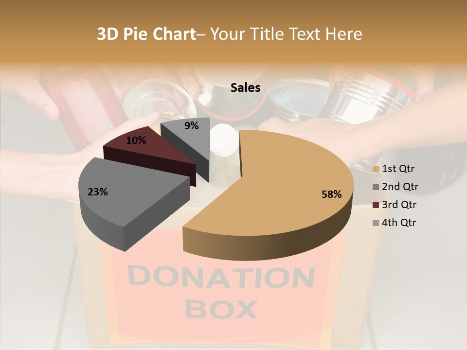 Human Give Donate PowerPoint Template