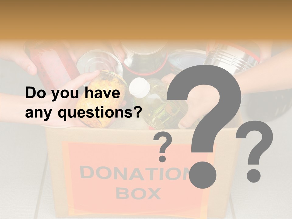 Human Give Donate PowerPoint Template