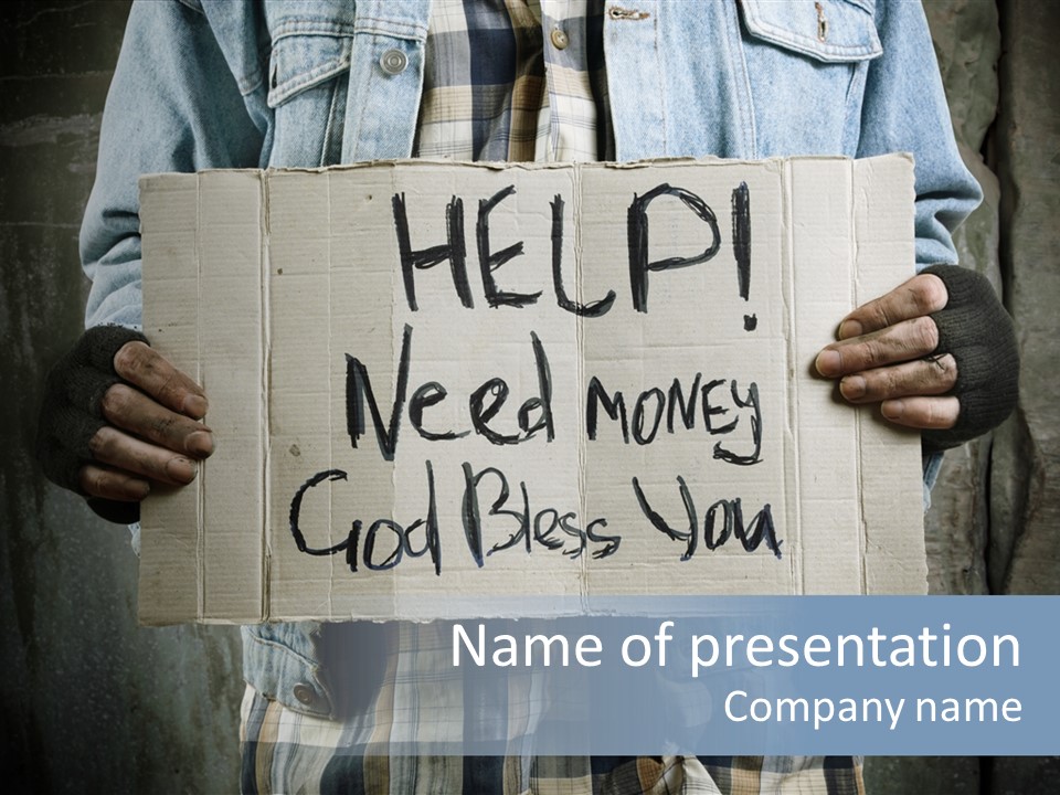 Bless Hand Degrade PowerPoint Template