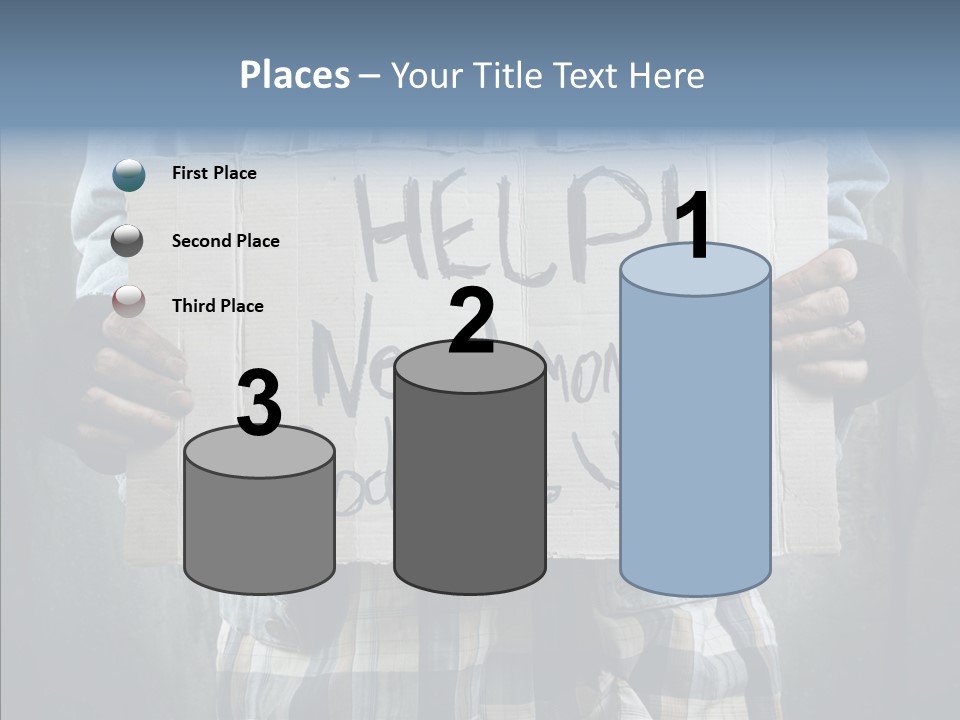 Bless Hand Degrade PowerPoint Template