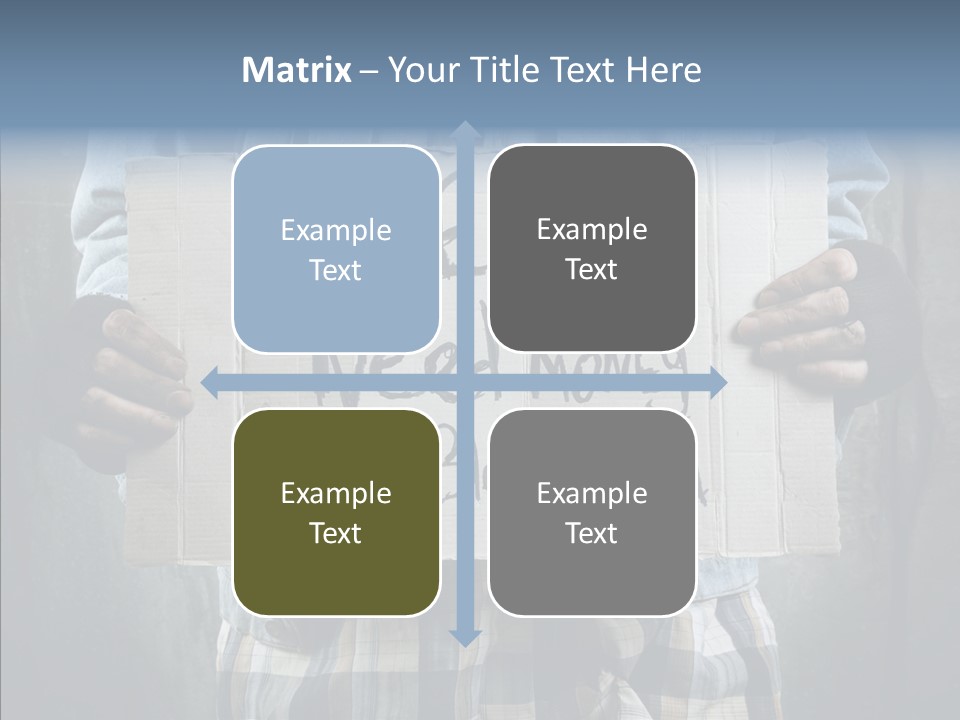Bless Hand Degrade PowerPoint Template