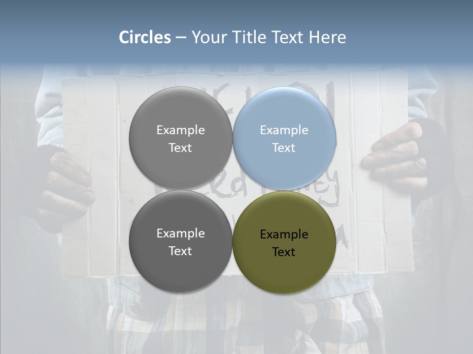 Bless Hand Degrade PowerPoint Template