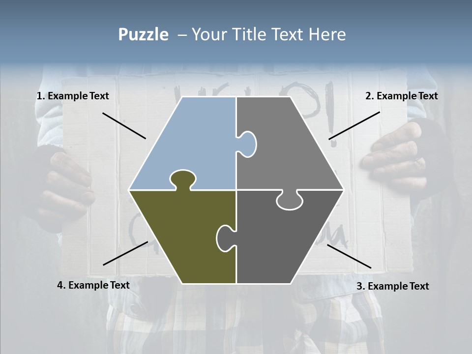 Bless Hand Degrade PowerPoint Template