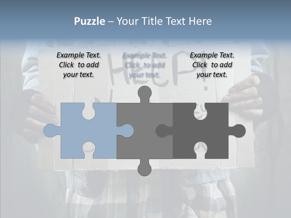 Bless Hand Degrade PowerPoint Template