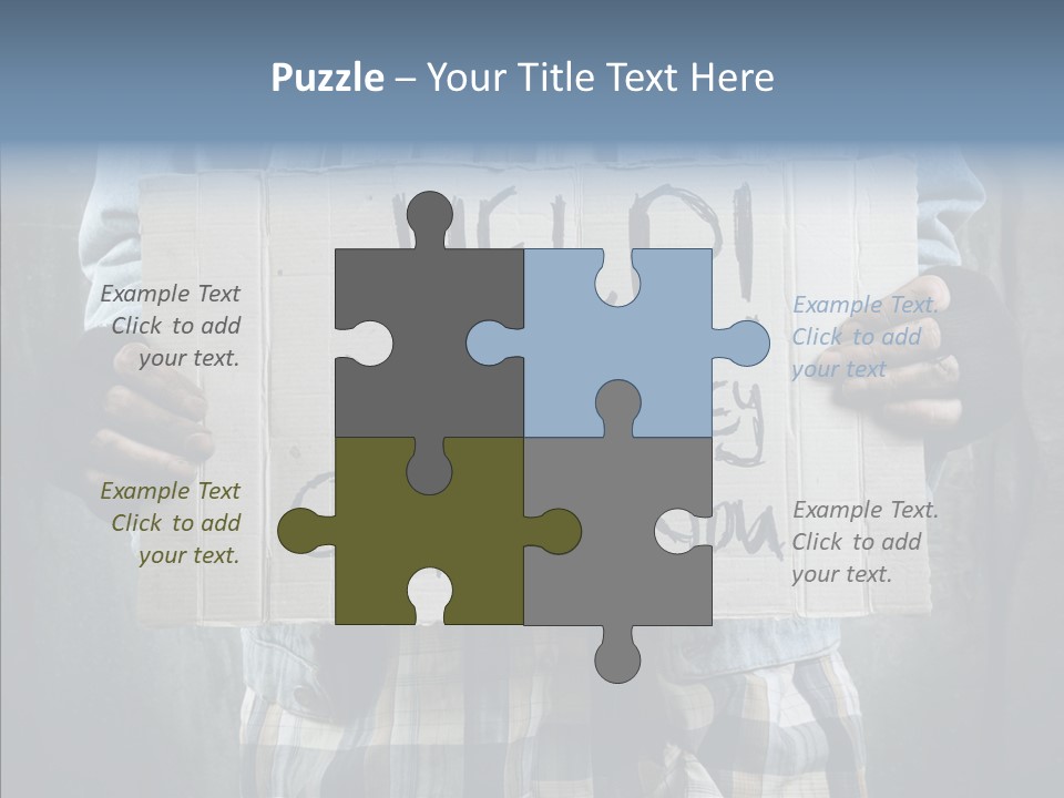 Bless Hand Degrade PowerPoint Template