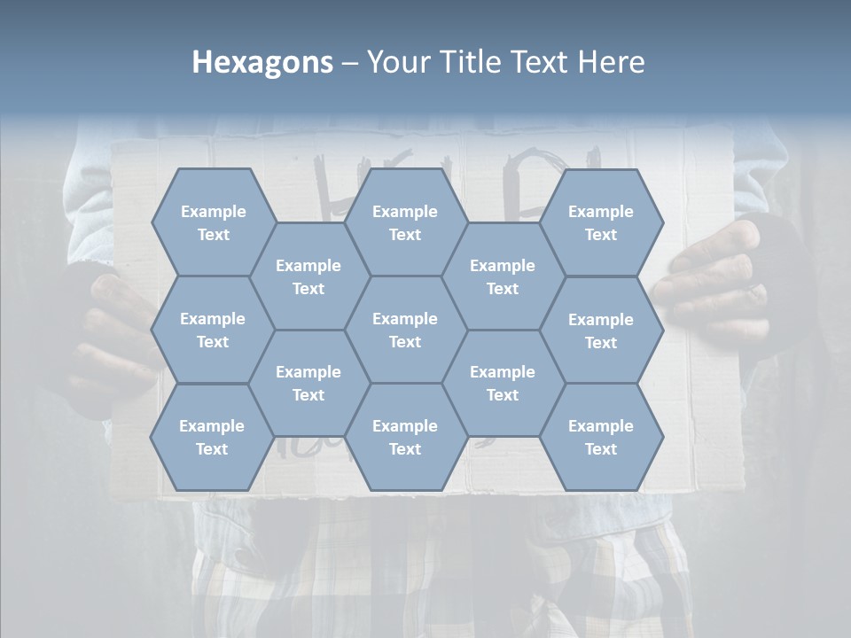 Bless Hand Degrade PowerPoint Template