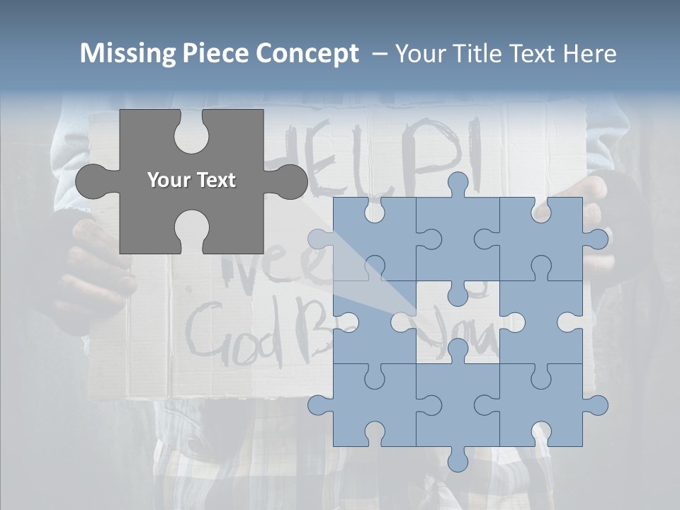 Bless Hand Degrade PowerPoint Template