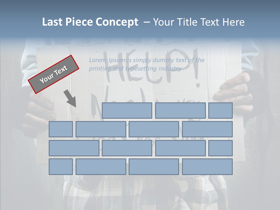 Bless Hand Degrade PowerPoint Template