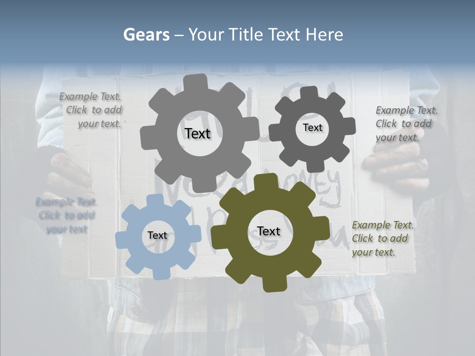 Bless Hand Degrade PowerPoint Template