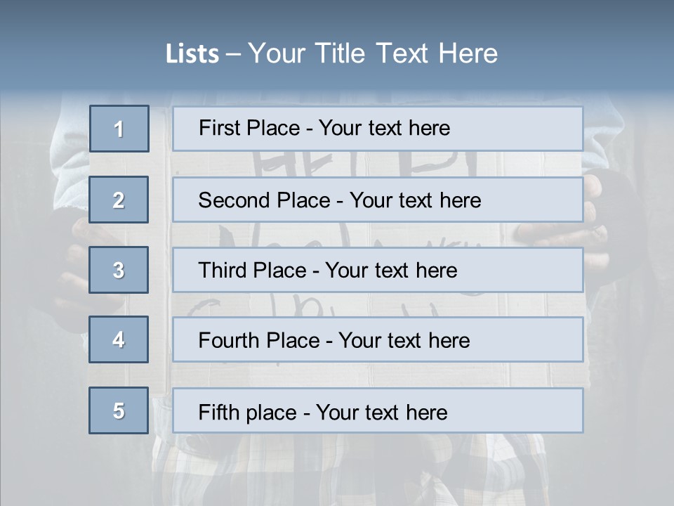 Bless Hand Degrade PowerPoint Template
