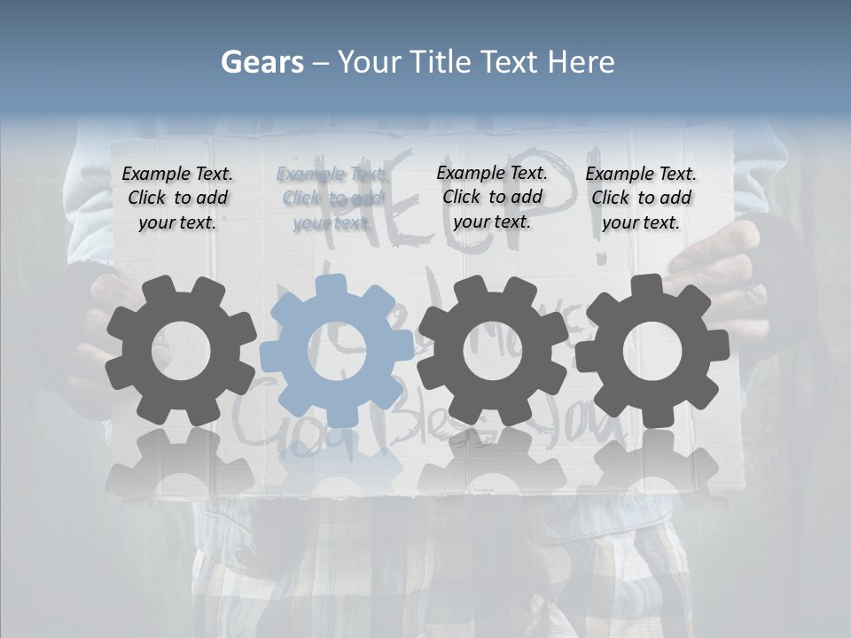 Bless Hand Degrade PowerPoint Template