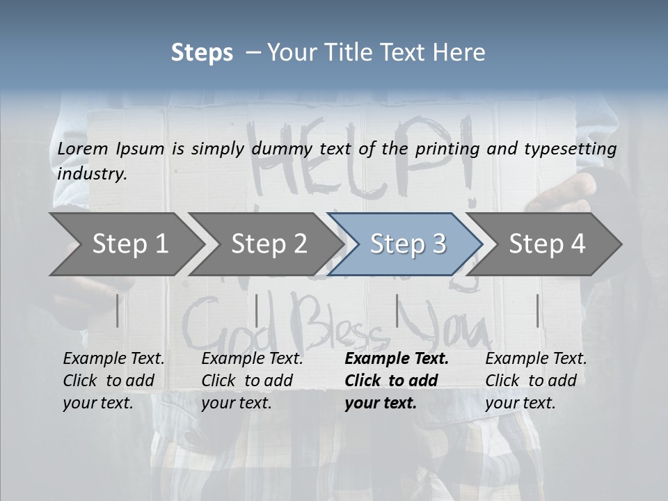 Bless Hand Degrade PowerPoint Template