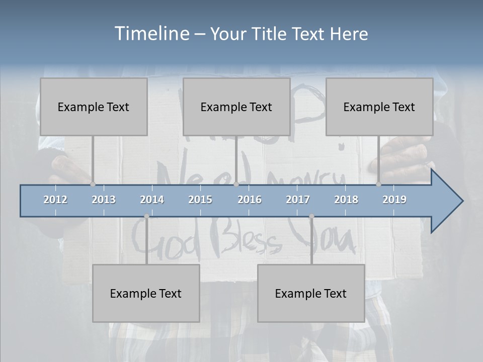 Bless Hand Degrade PowerPoint Template