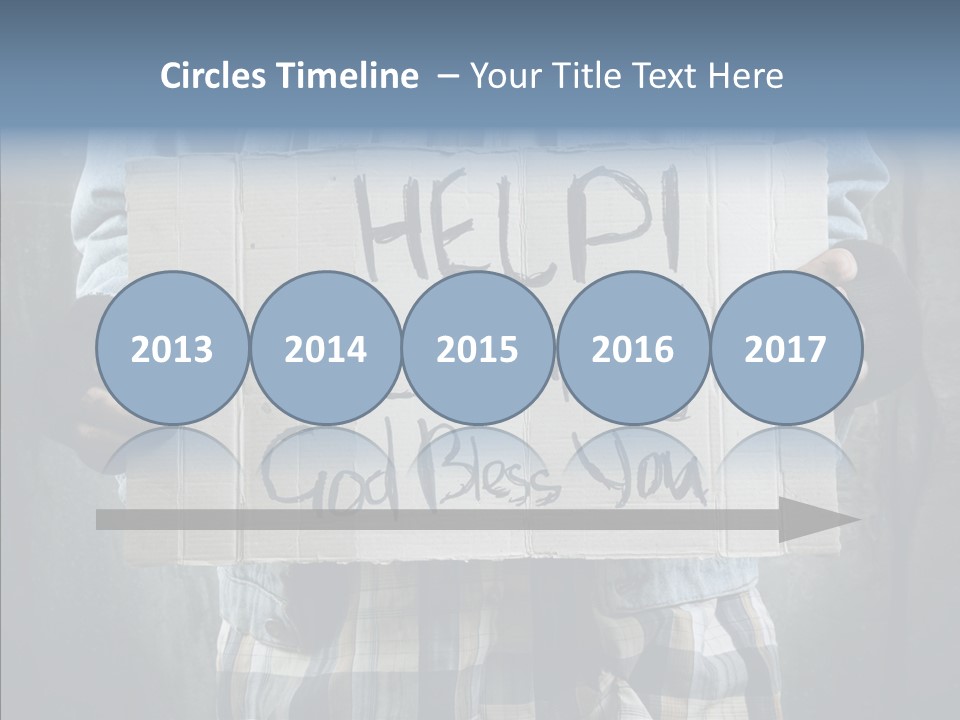 Bless Hand Degrade PowerPoint Template
