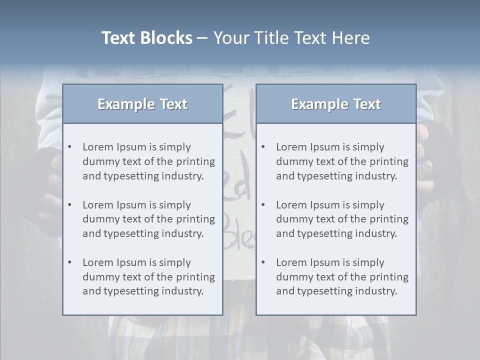 Bless Hand Degrade PowerPoint Template